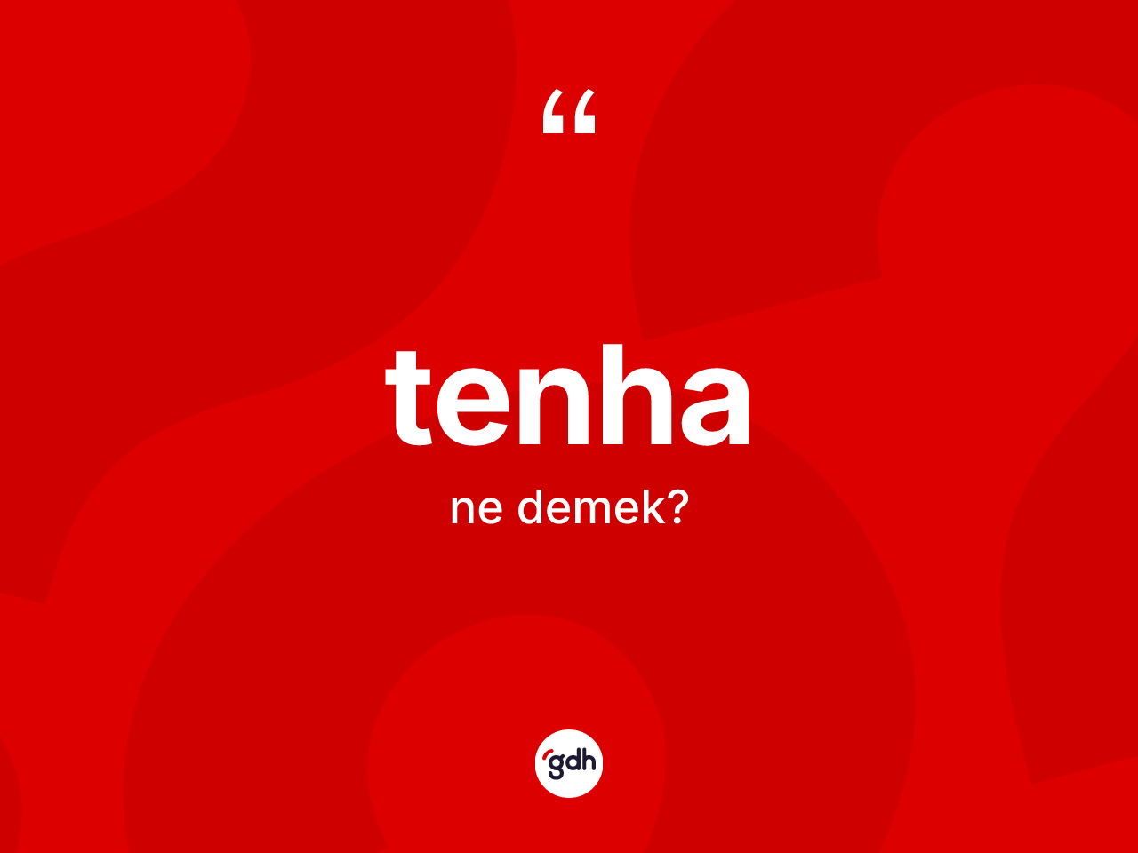 Tenha kelimesi ne anlama gelir? Tenhanın TDK'ya göre anlamı nedir?
