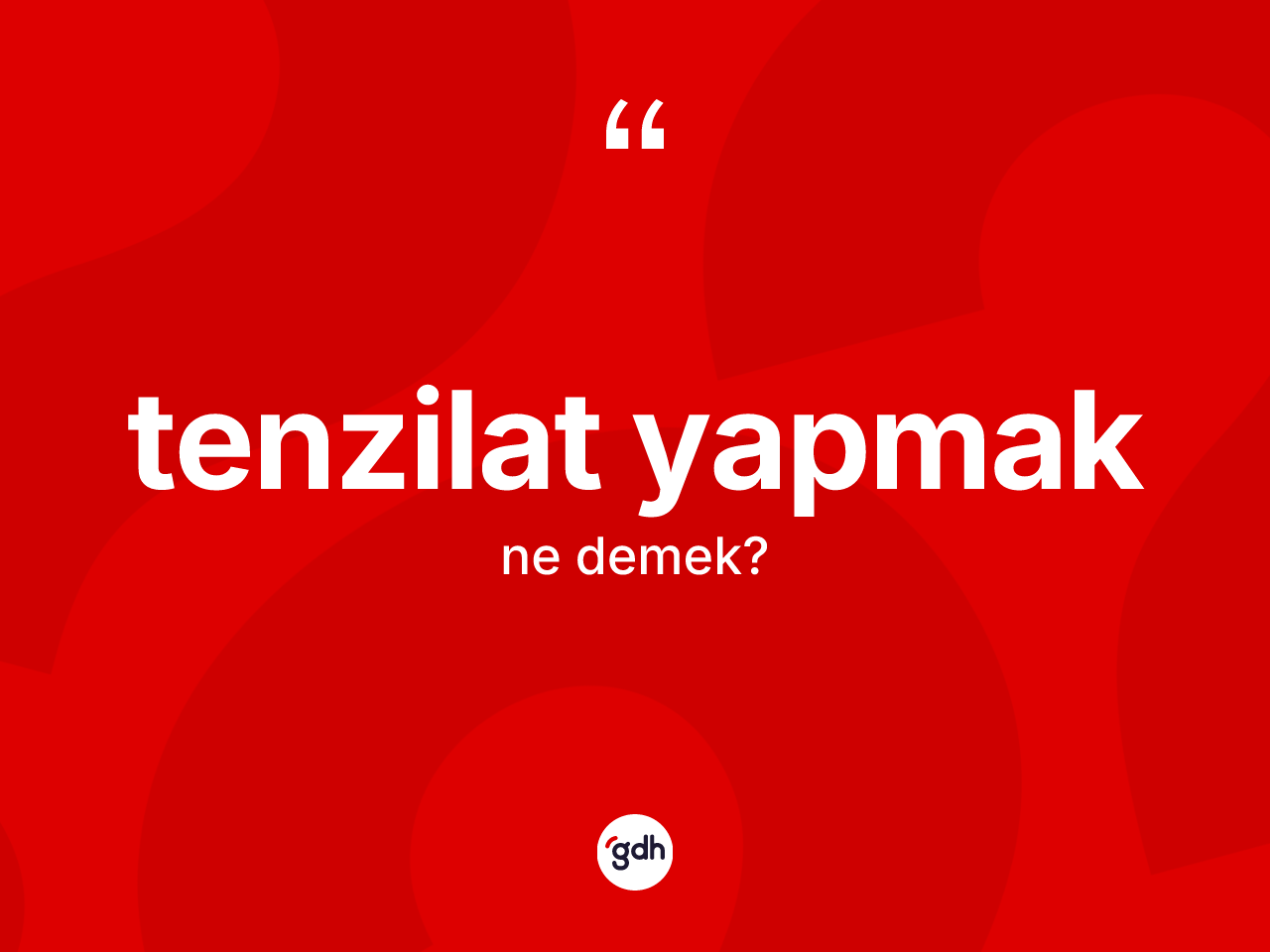 Tenzilat yapmak ne demek? Tenzilat yapmak ifadesinin TDK açıklaması nedir?