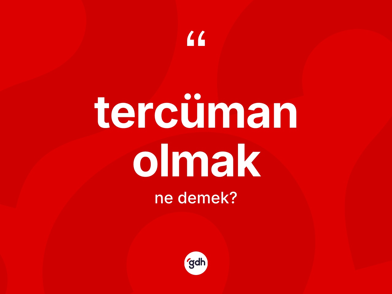 Tercüman olmak ne demektir? Tercüman olmak ifadesi nerede kullanılır?