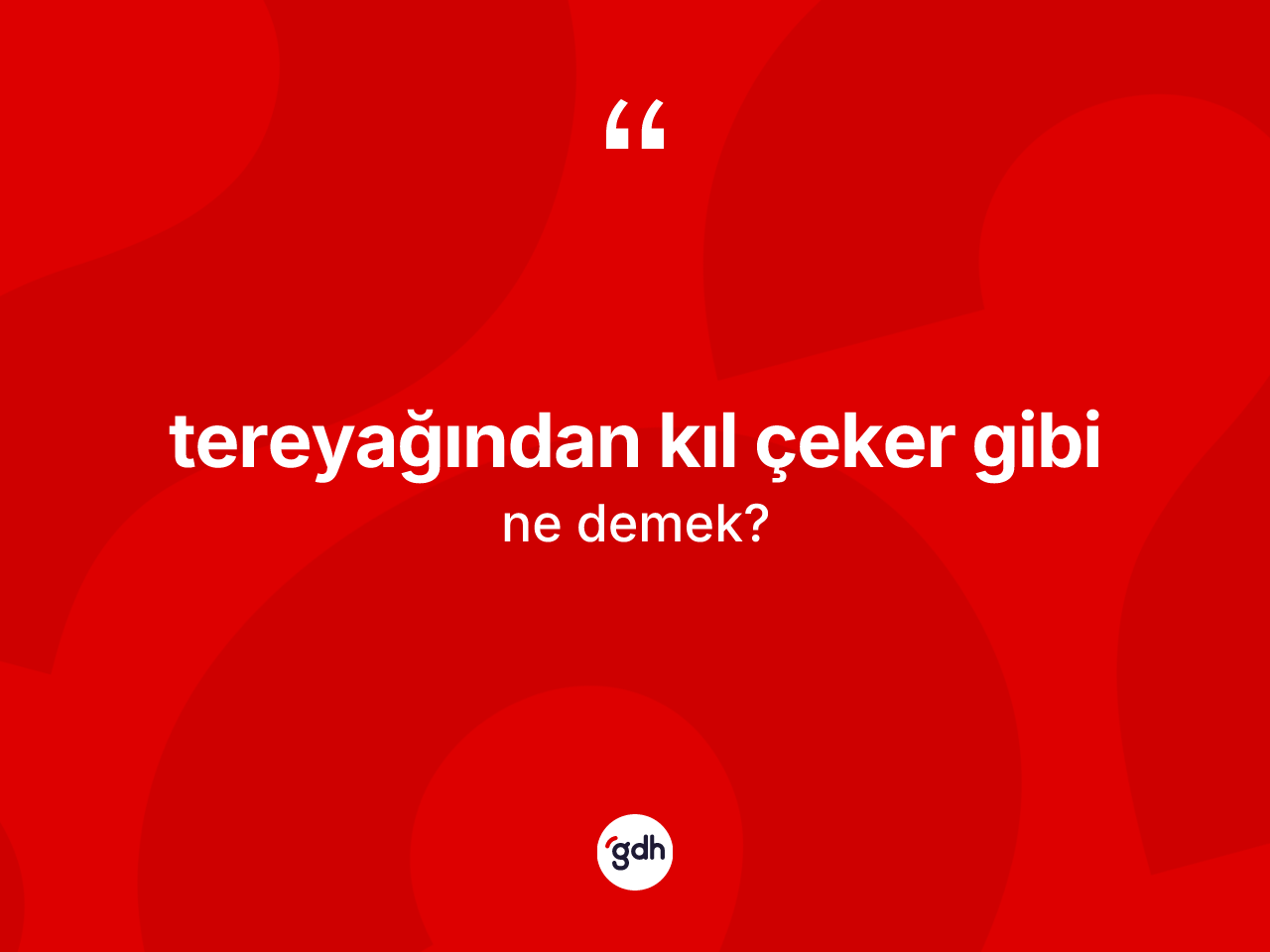 Tereyağından kıl çeker gibi sözü ne demektir? Tereyağından kıl çeker gibi sözünün TDK açıklaması nedir?