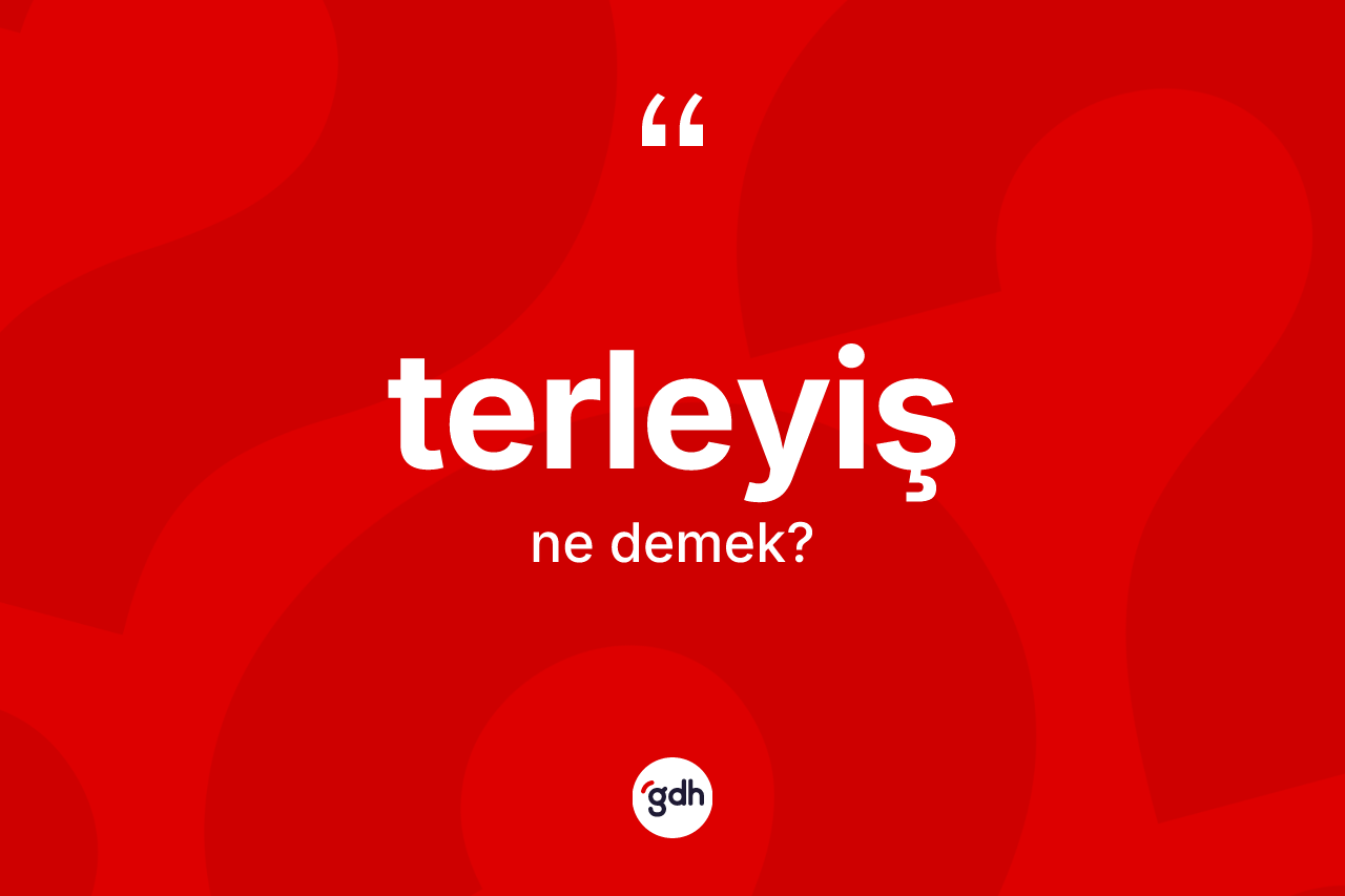Terleyiş ne anlama gelir? Terleyişin TDK'ya göre anlamı nedir?