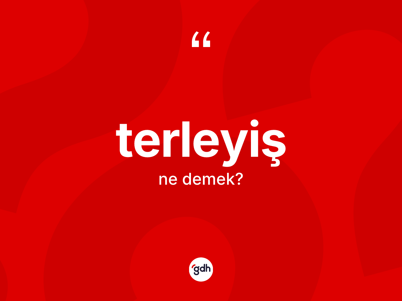 Terleyiş ne anlama gelir? Terleyişin TDK'ya göre anlamı nedir?