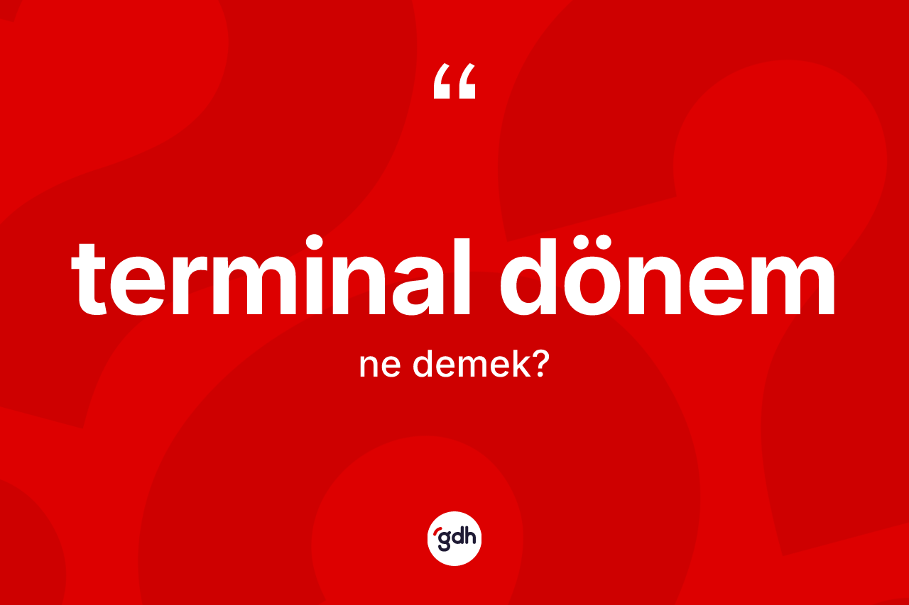 Terminal dönem nedir?