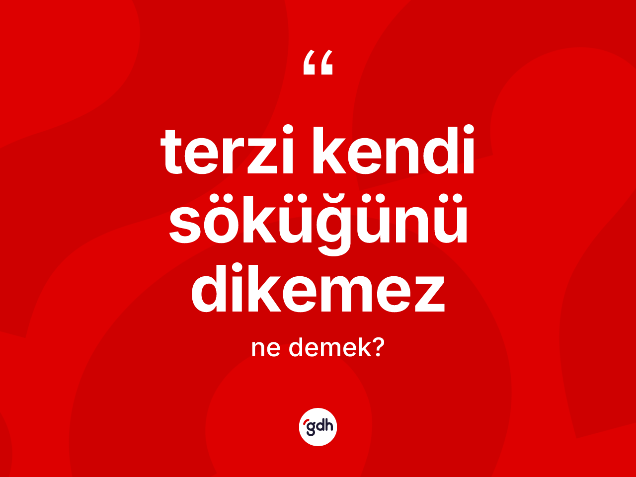 Terzi kendi söküğünü dikemez ifadesi ne demektir? Terzi kendi söküğünü dikemez ifadesi hangi durumlarda kullanılır