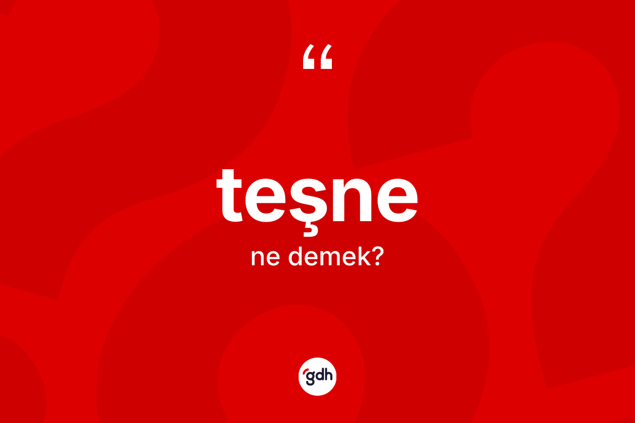 Teşne kelimesinin tanımı nedir? Teşne kelimesinin TDK'ya göre açıklaması nedir?