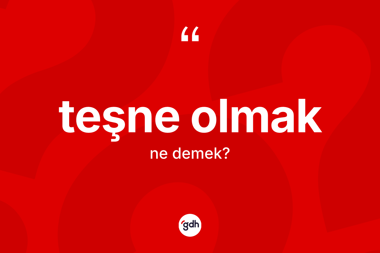 Teşne olmak ifadesi ne demektir? Teşne olmak ifadesinin özellikleri nelerdir?