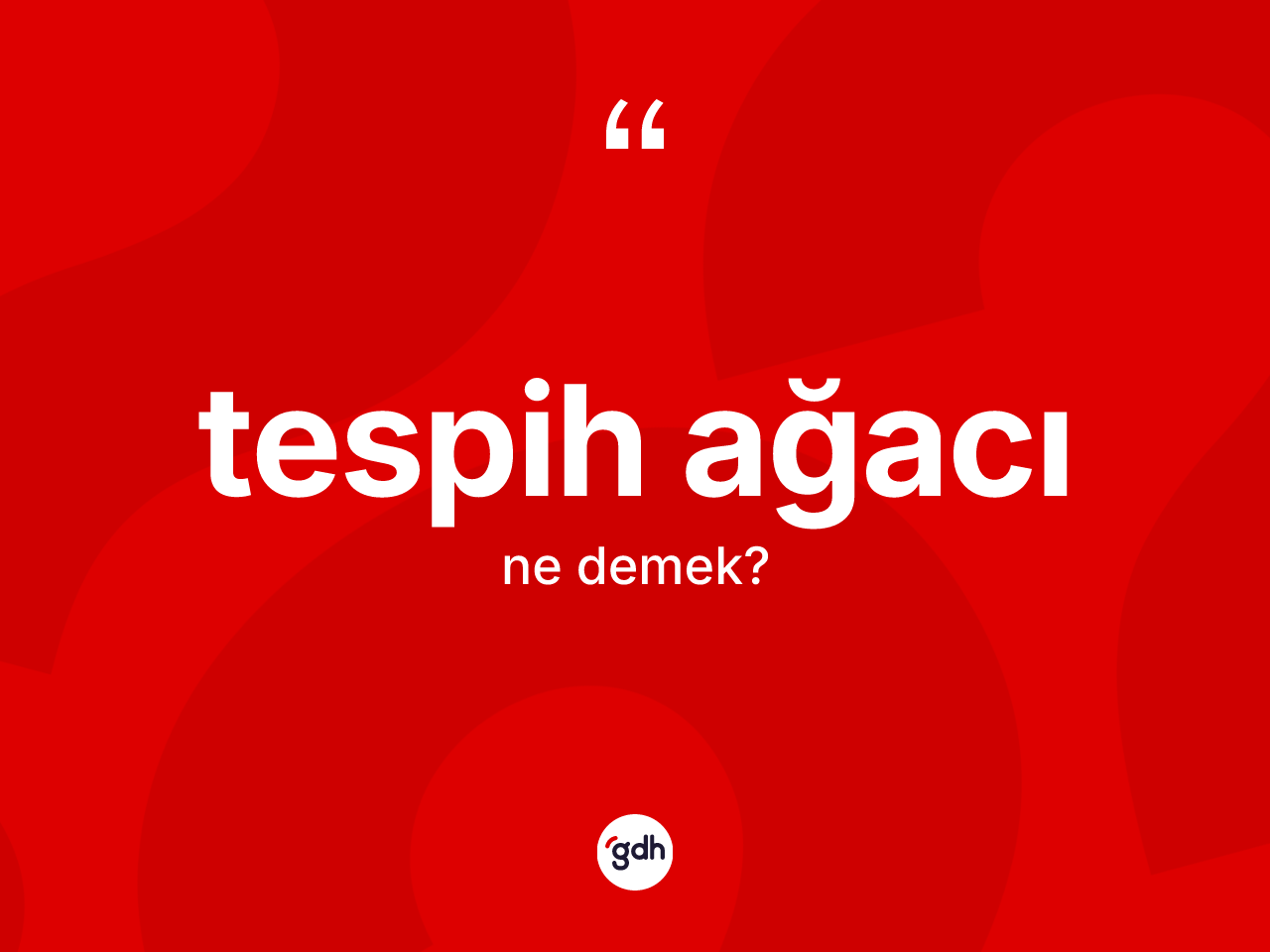 Tespih ağacı kelimesinin sözlükteki tanımı nedir? Tespih ağacı kelimesinin özellikleri nelerdir?