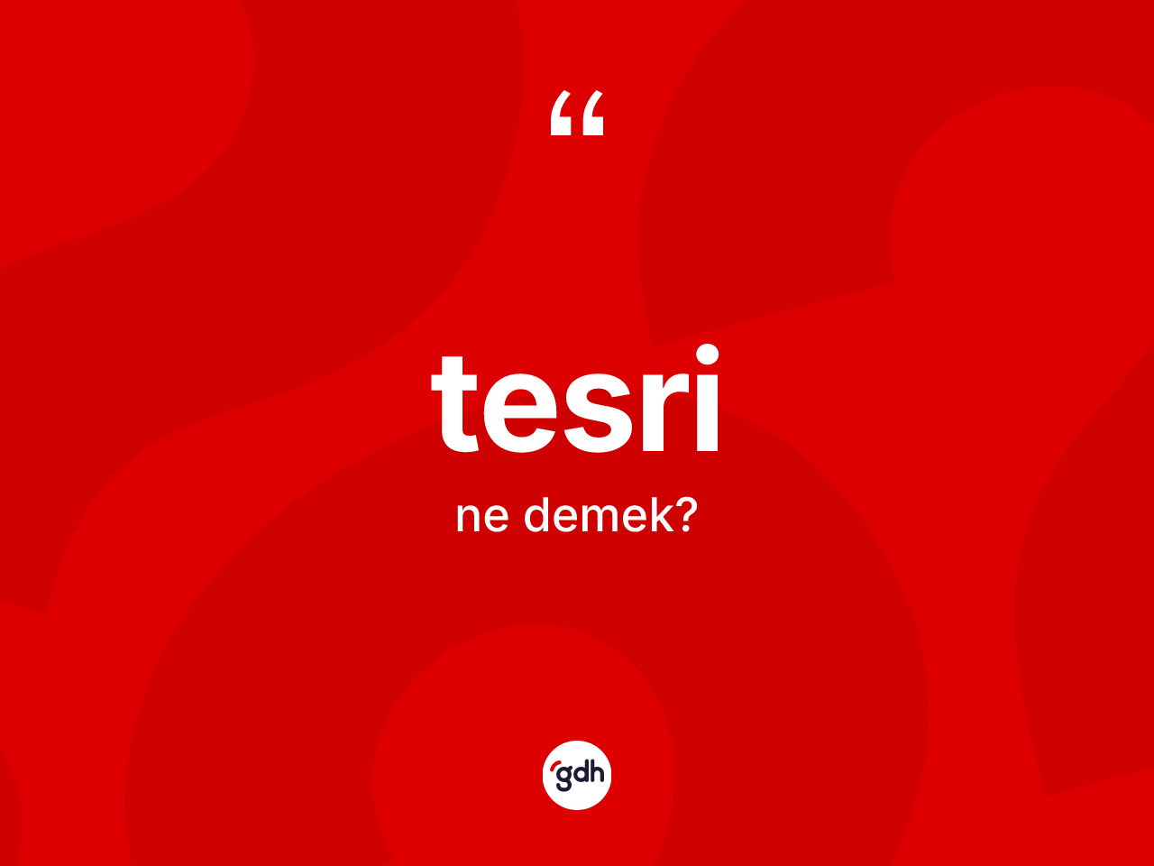 Tesri kelimesinin tanımı nedir? Tesrinin TDK'ya göre anlamı nedir?