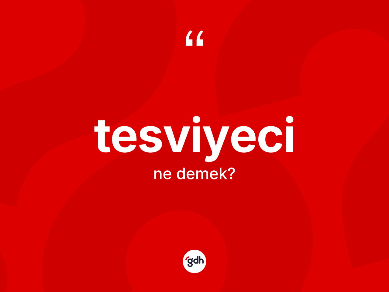 Tesviyeci kelimesi nedir? Tesviyecinin TDK'ya göre anlamı nedir?