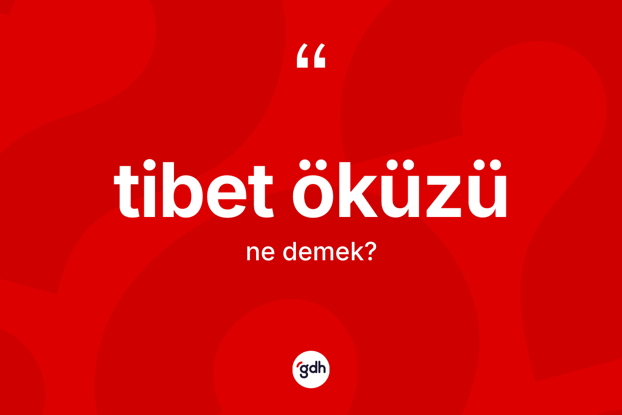 Tibet öküzü kelimesinin tanımı nedir? Tibet öküzü kelimesinin TDK'ya göre açıklaması nedir?