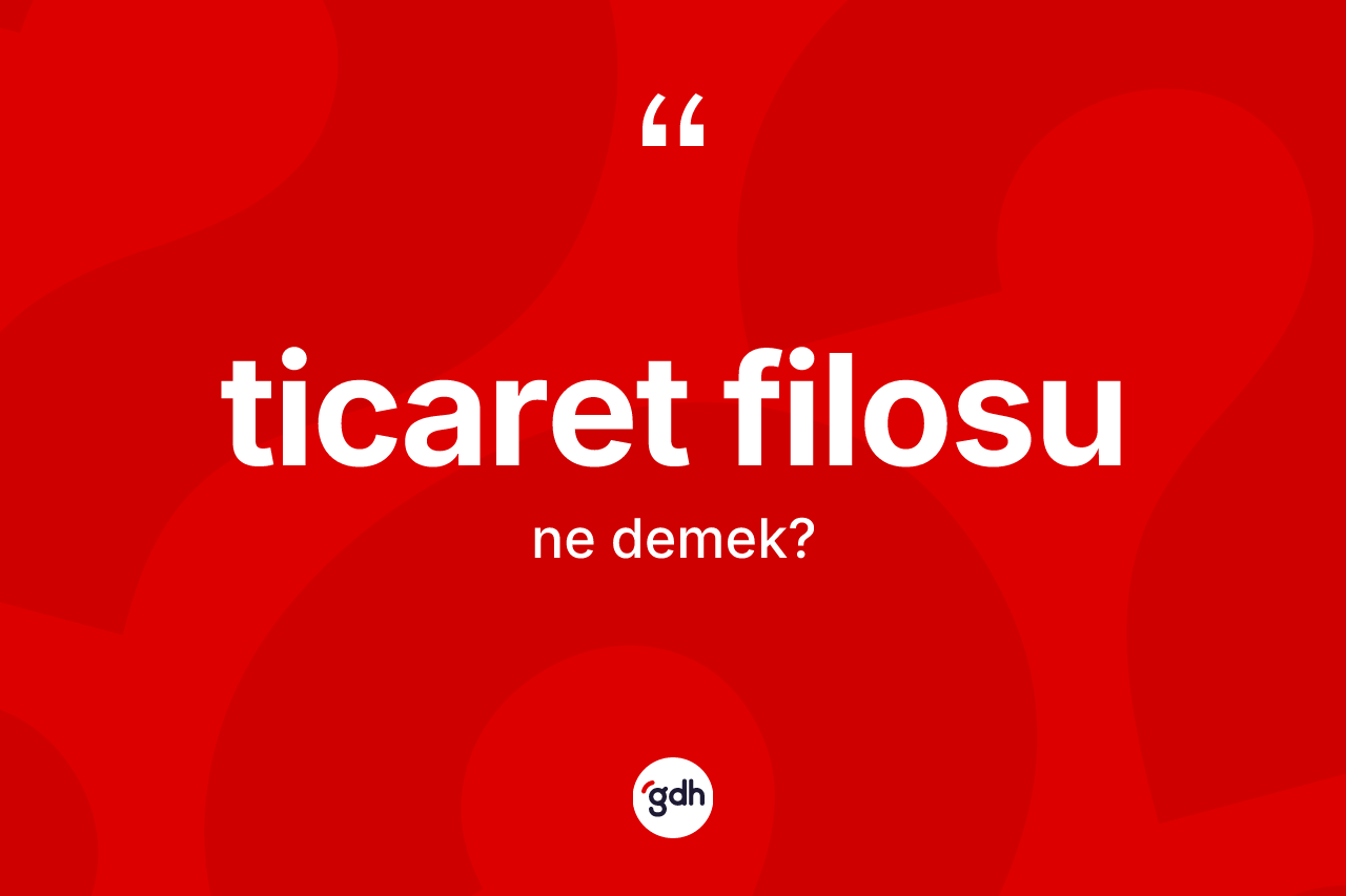 Ticaret filosu kelimesinin tanımı nedir? Ticaret filosu kelimesinin kaç farklı anlamı var?