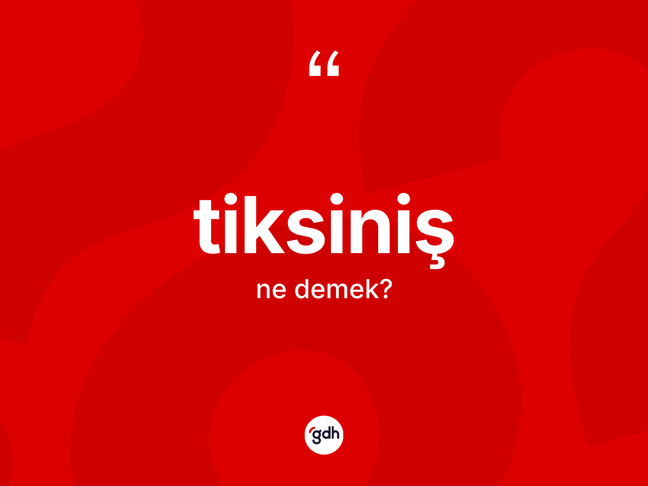 Tiksiniş kelimesinin anlamı nedir? Tiksiniş kelimesinin TDK'ya göre açıklaması nedir?