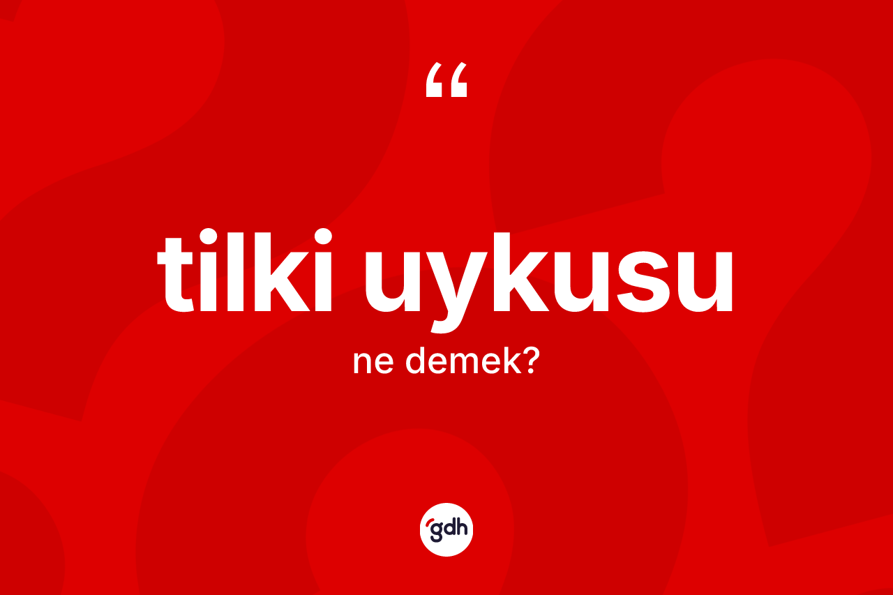 Tilki uykusu kelimesinin sözlükteki tanımı nedir?