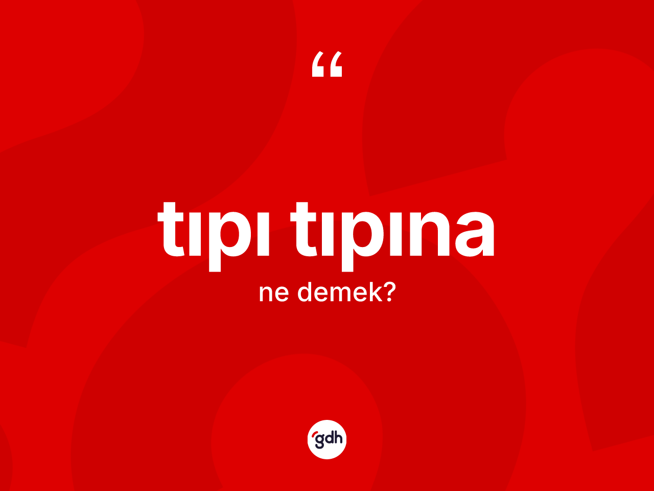 Tıpı tıpına kelimesi ne demek? Tıpı tıpına kelimesinin özellikleri nelerdir?