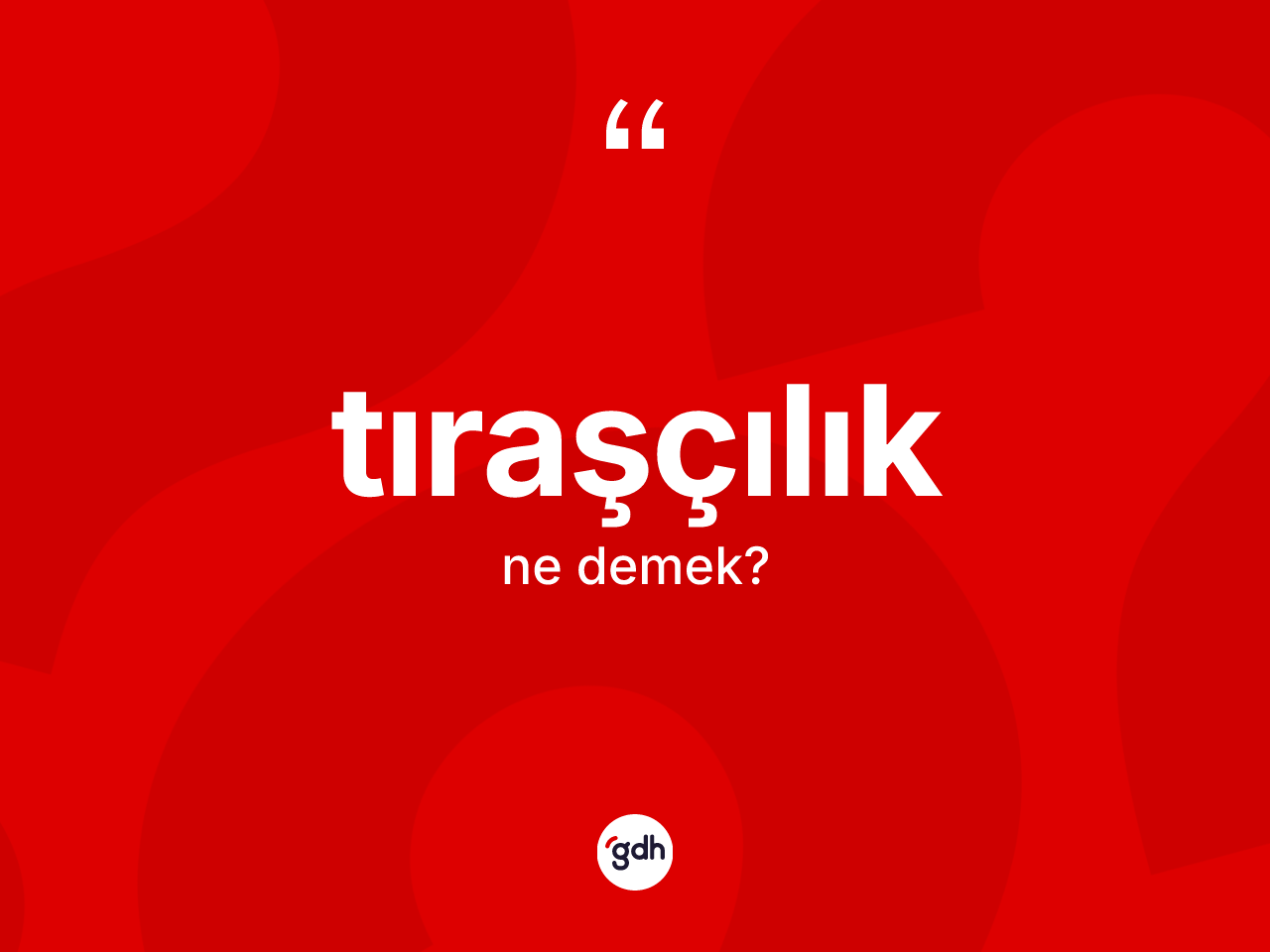 Tıraşçılık kelimesinin tanımı nedir? Tıraşçılık kelimesinin TDK'ya göre açıklaması nedir?