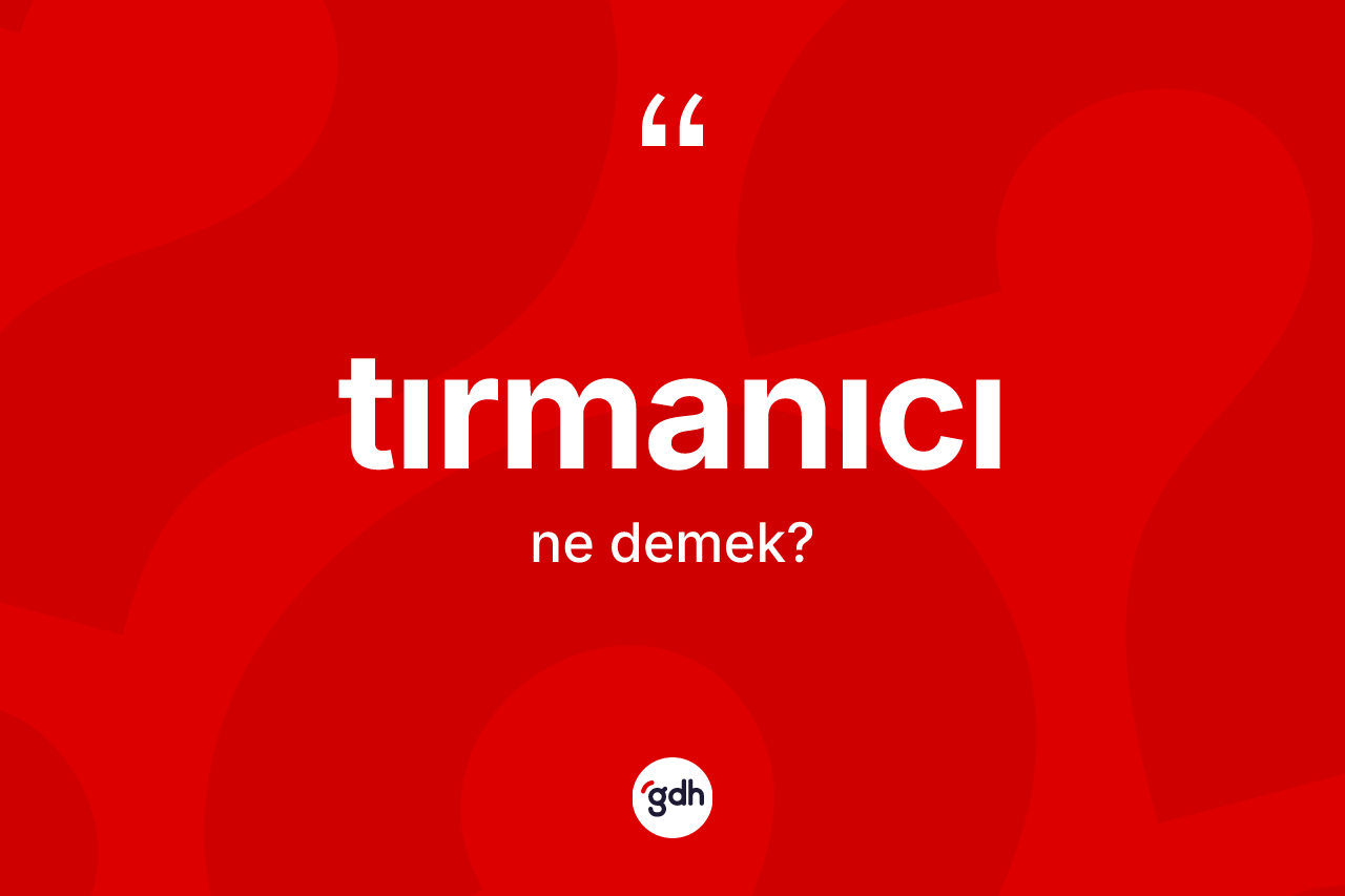 Tırmanıcı ne anlama gelir? Tırmanıcı kelimesinin kaç farklı anlamı var?