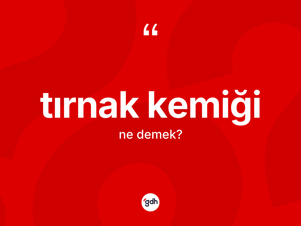 Tırnak kemiği nedir? Tırnak kemiğinin kısaca tanımı nedir?