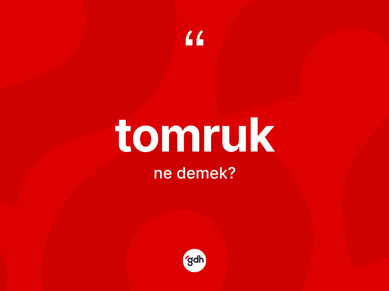 Tomruk nedir? Tomruğun TDK'ya göre anlamı nedir?