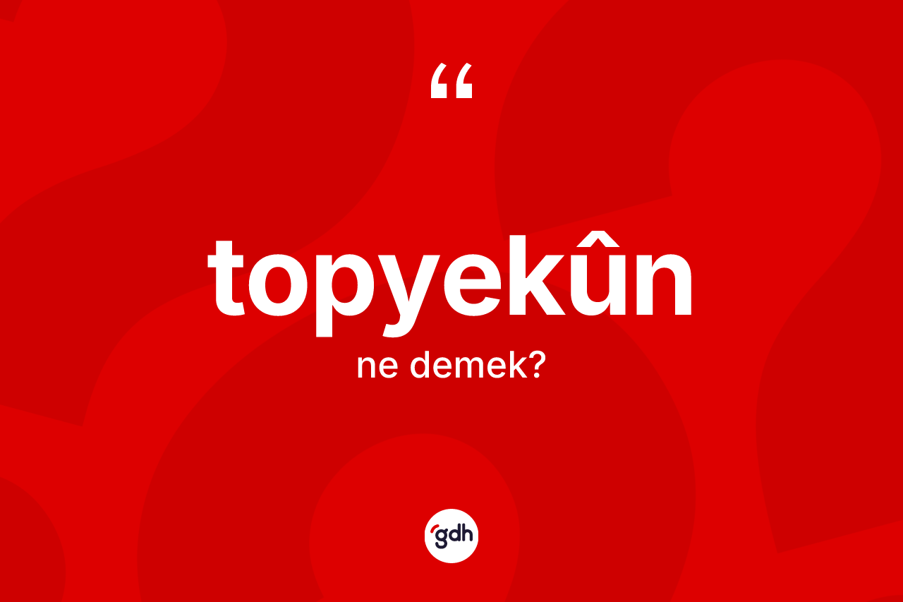 Topyekûn ne anlama gelir?