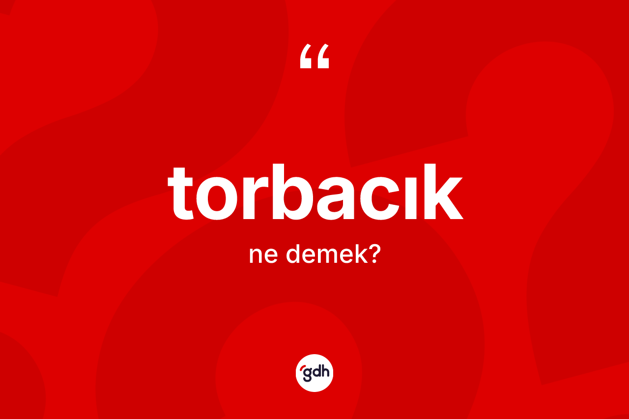 Torbacık nedir? Torbacık kelimesinin TDK'ya göre açıklaması nedir?