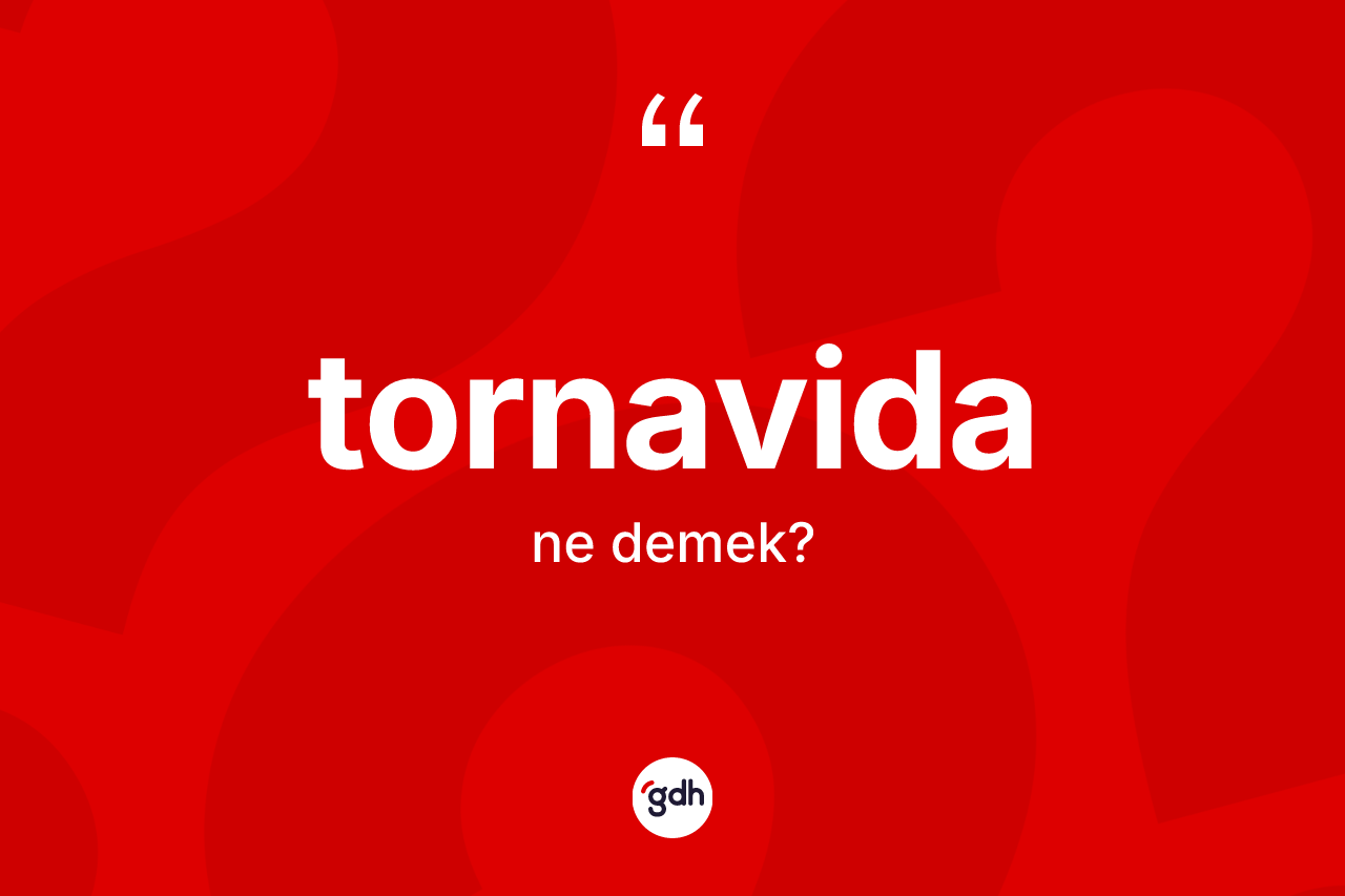 Tornavida kelimesi nedir? Tornavidanın sözlükteki anlamı nedir?