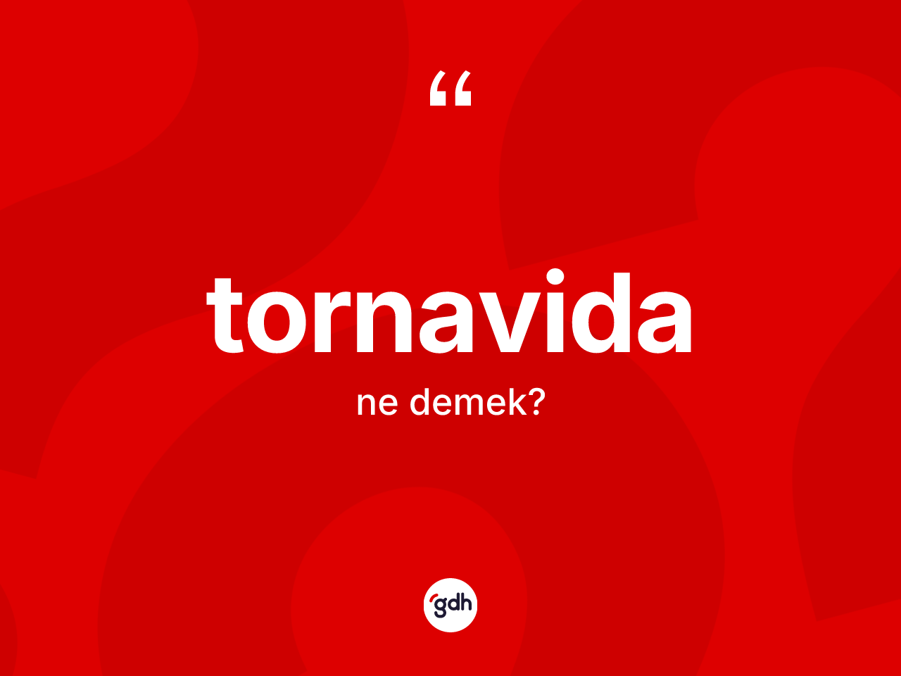 Tornavida kelimesi nedir? Tornavidanın sözlükteki anlamı nedir?