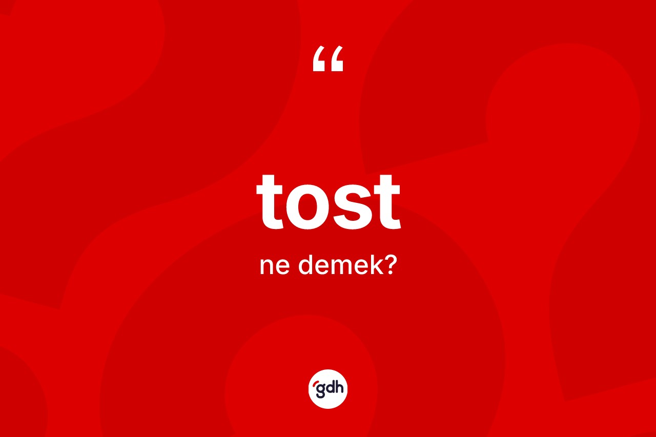 Tost kelimesinin sözlükteki tanımı nedir?