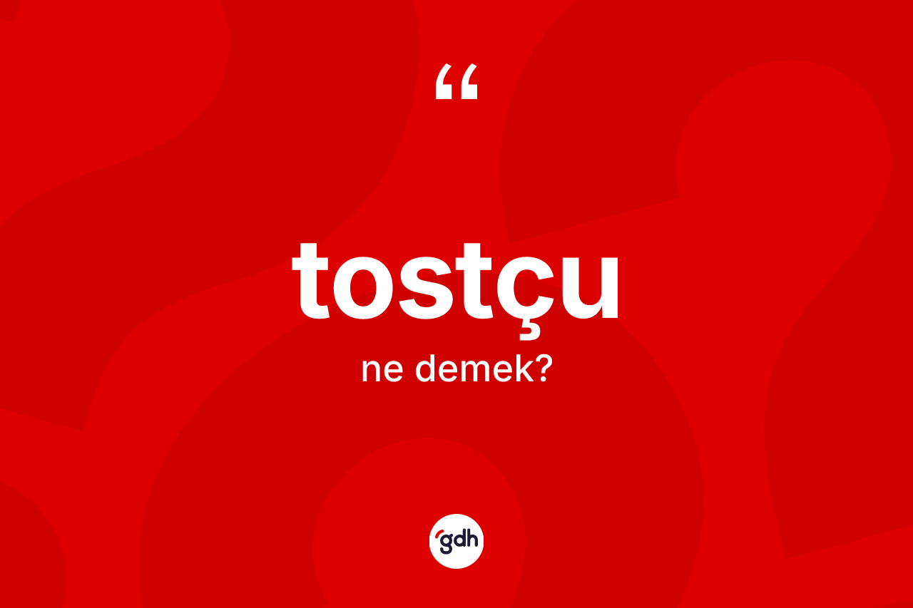 Tostçu kelimesinin sözlükteki tanımı nedir? Tostçunun halk arasındaki kullanımı nasıldır?