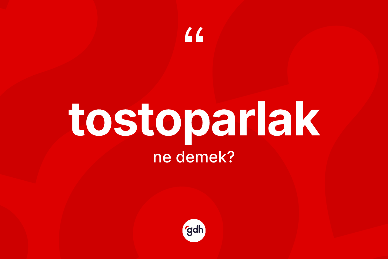Tostoparlak nedir? Tostoparlağın TDK'ya göre anlamı nedir?