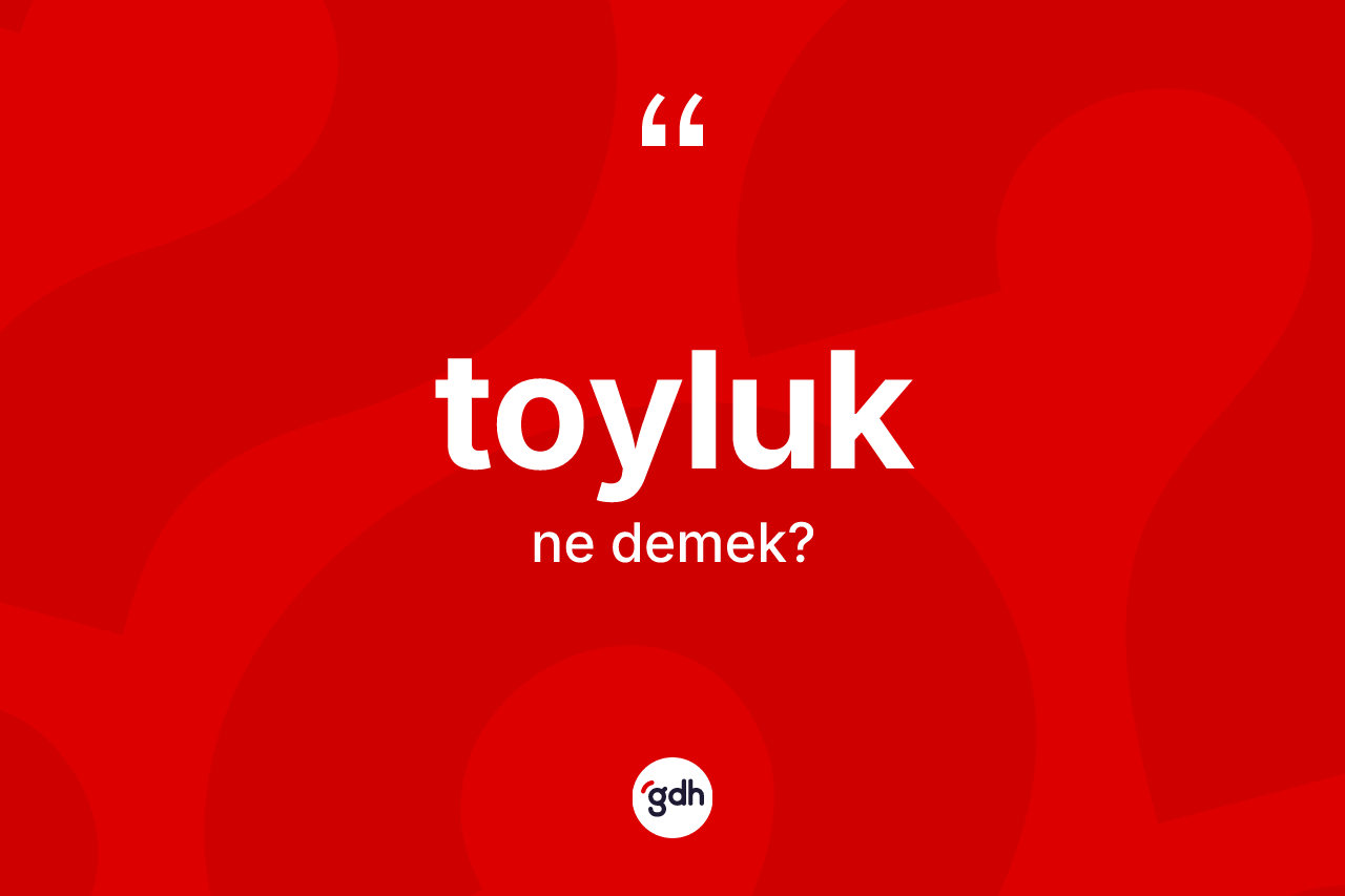 Toyluk ne demek?