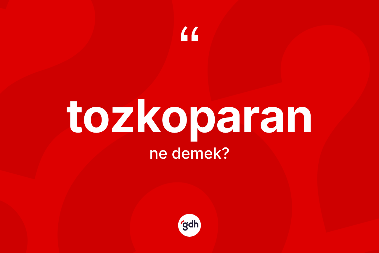 Tozkoparan kelimesi ne demek? Tozkoparanın kısaca tanımı nedir?