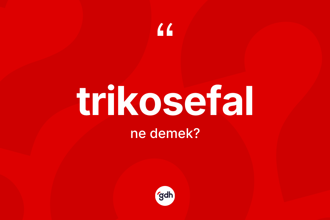 Trikosefal kelimesinin sözlükteki tanımı nedir? Trikosefal kelimesinin TDK'ya göre açıklaması nedir?