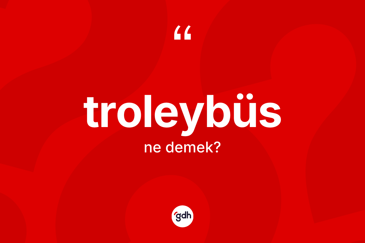 Troleybüs kelimesi ne anlama gelir? Troleybüsün halk arasındaki kullanımı nasıldır?