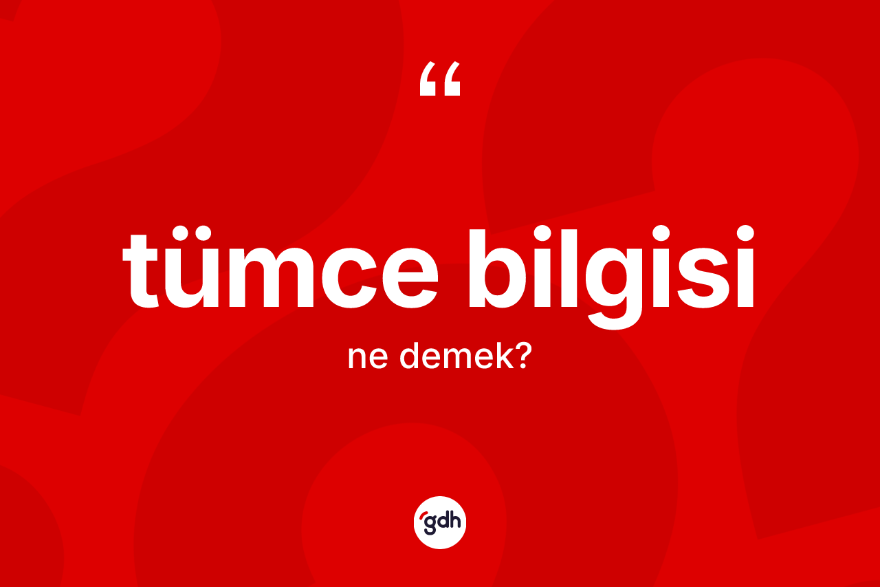 Tümce bilgisi kelimesinin anlamı nedir?