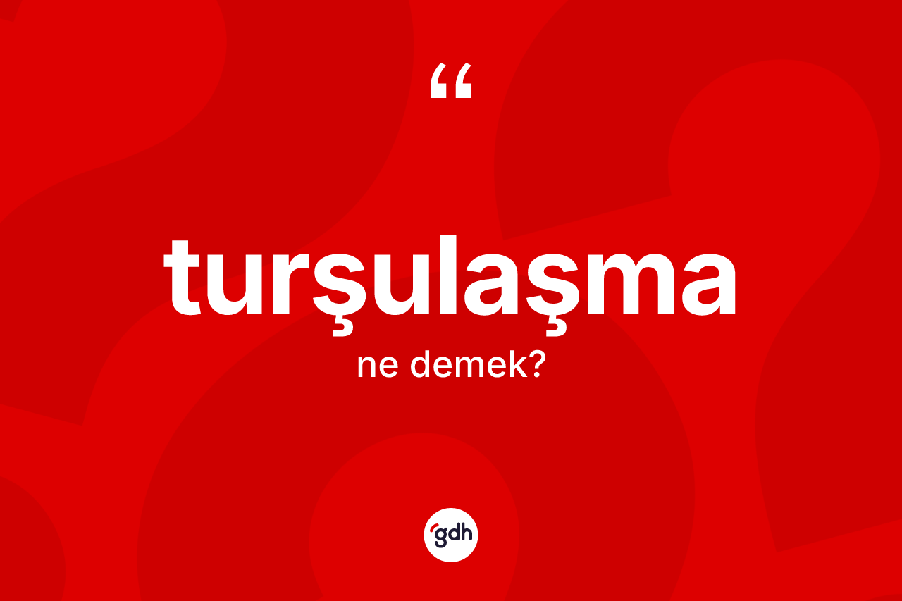 Turşulaşma kelimesi ne demek?