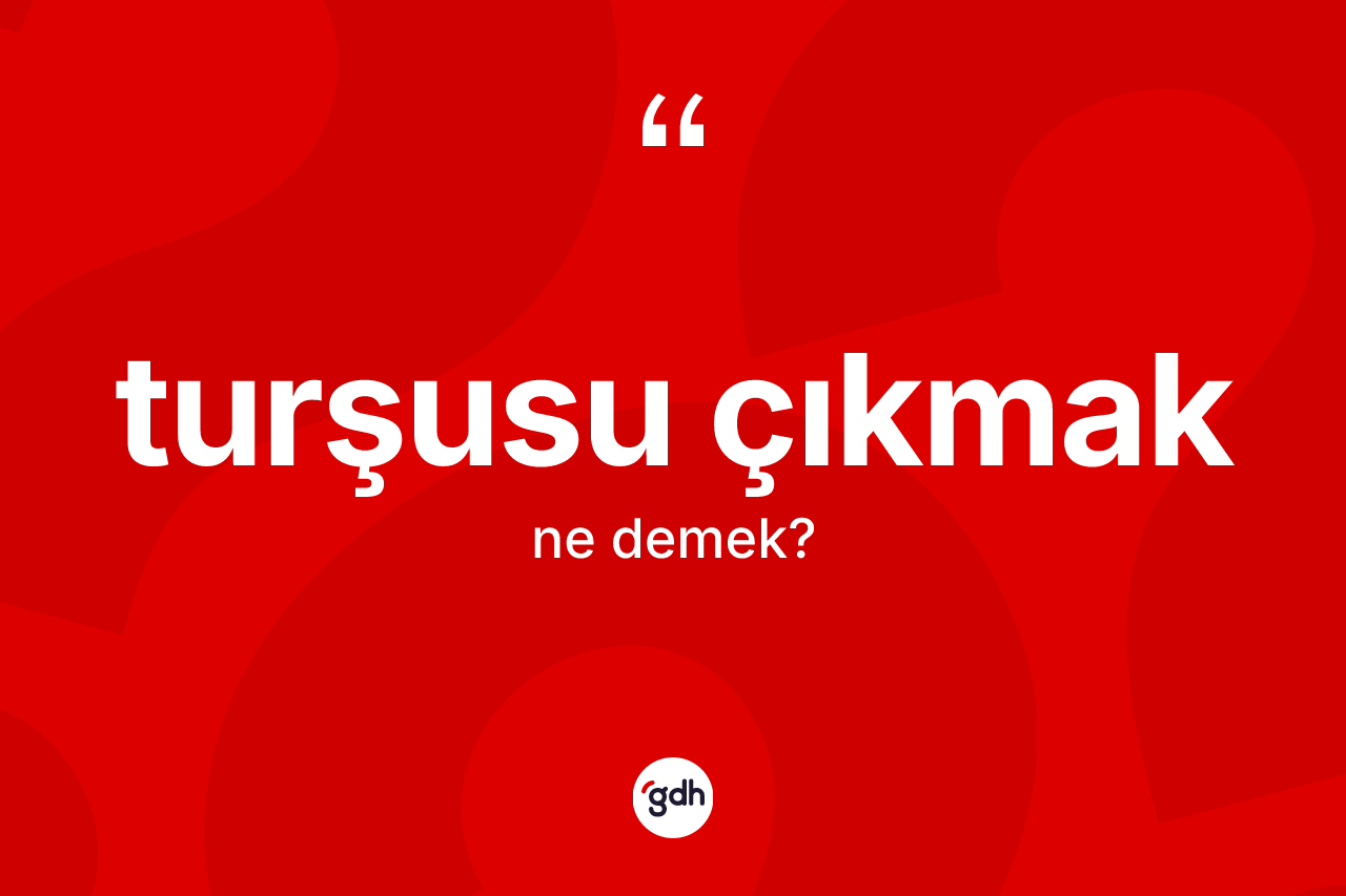 Turşusu çıkmak ne anlama gelir?