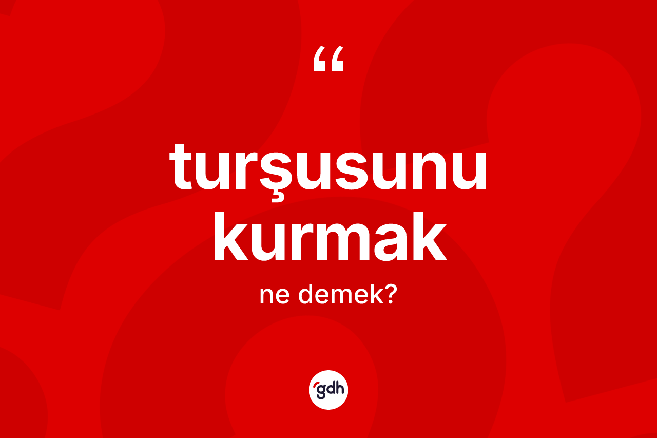 Turşusunu kurmak ifadesinin tanımı nedir?