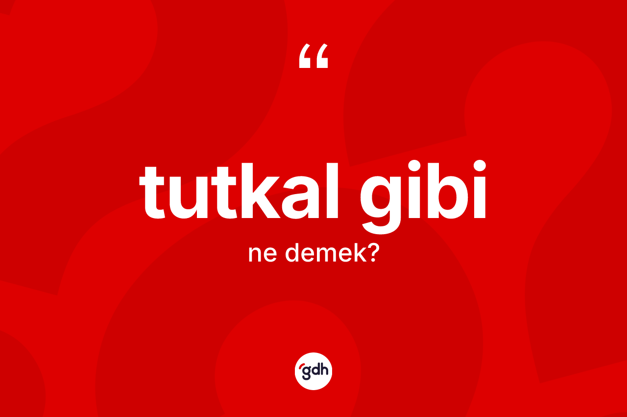 Tutkal gibi ifadesinin tanımı nedir?