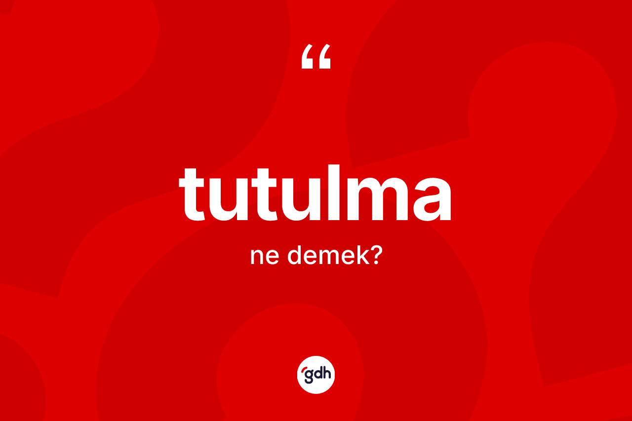 Tutulma ne demek?