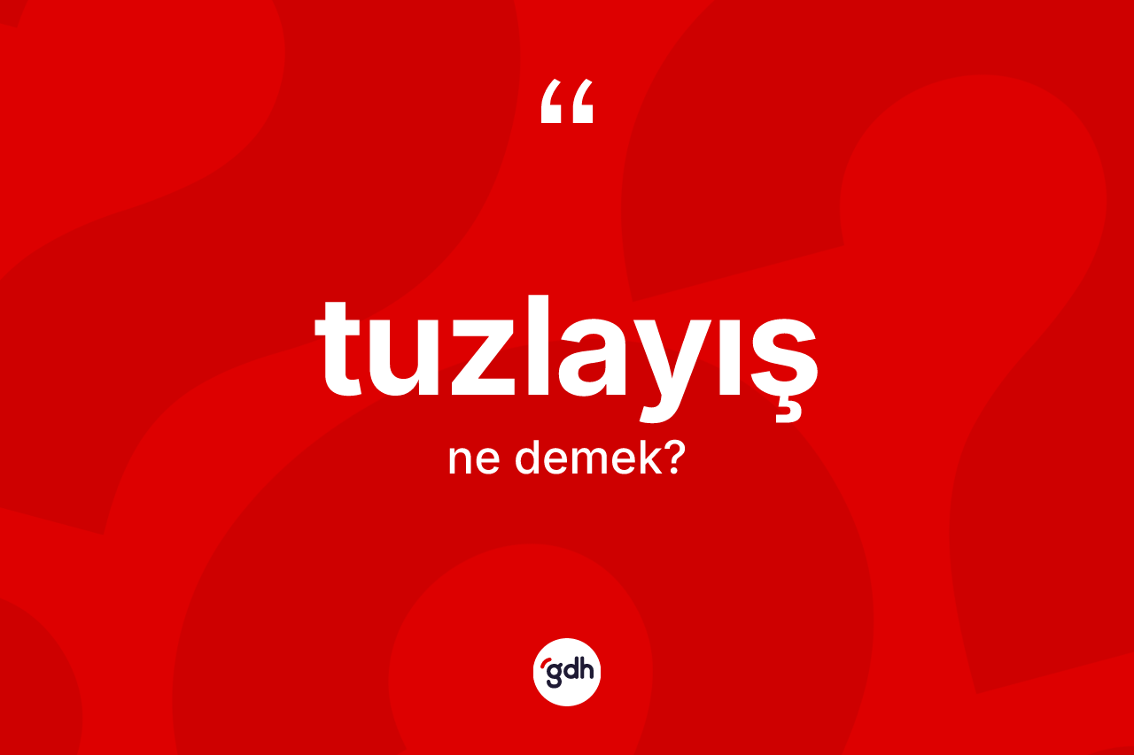 Tuzlayış ne demek? Tuzlayışın kısaca tanımı nedir?