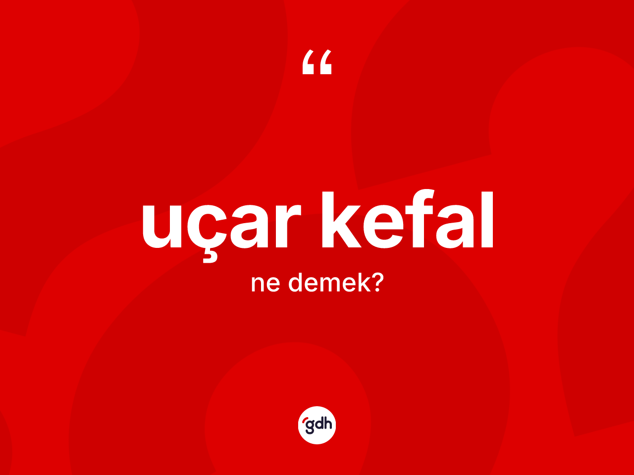 Uçar kefal ne anlama gelir? Uçar kefal kelimesinin özellikleri nelerdir?