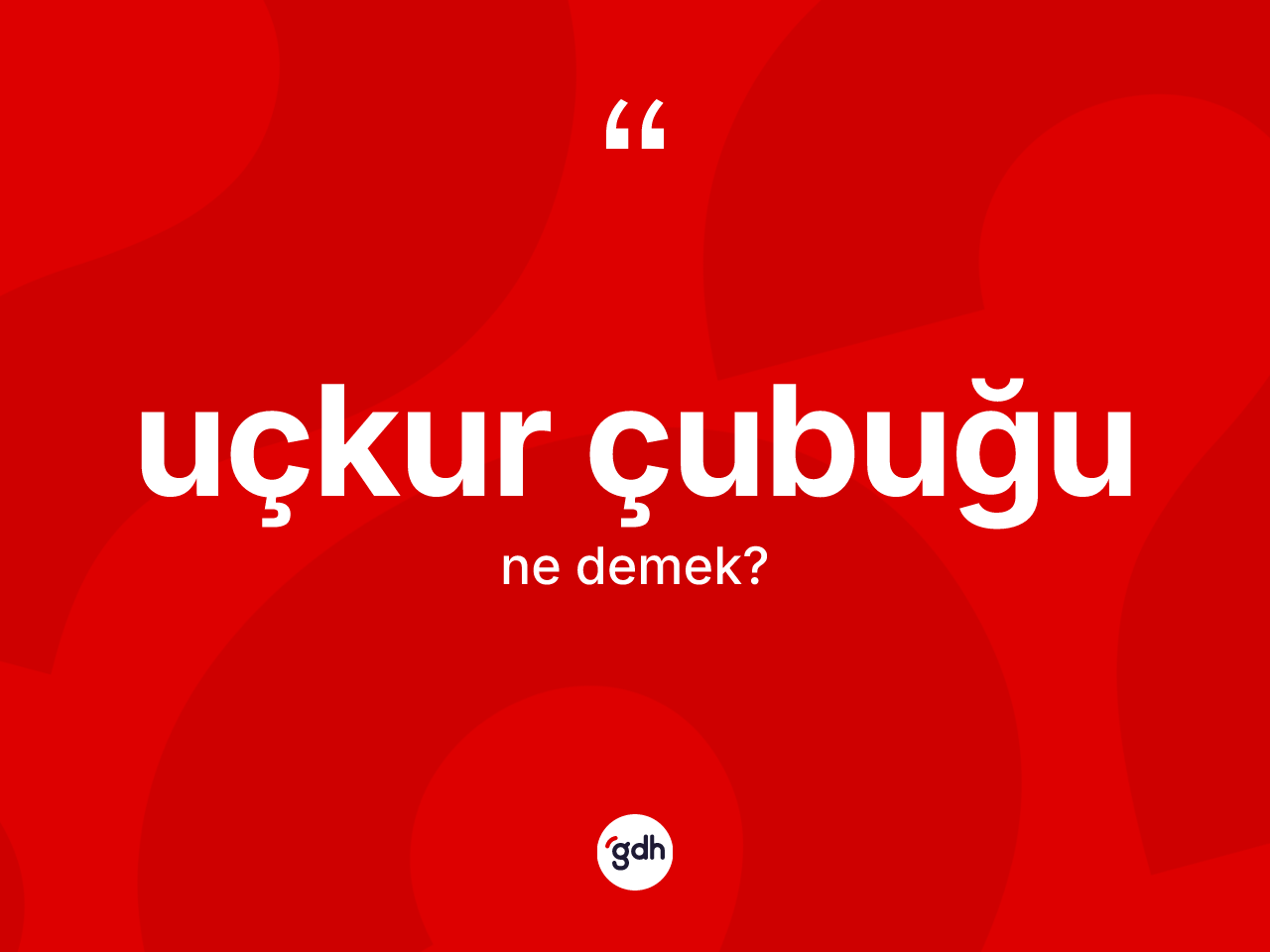 Uçkur çubuğu kelimesinin sözlükteki tanımı nedir? Uçkur çubuğu kelimesinin TDK anlamı nedir?