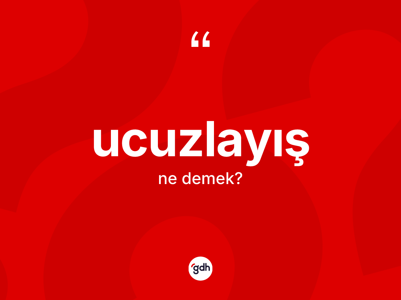 Ucuzlayış kelimesi ne demek? Ucuzlayış kelimesinin kaç farklı anlamı var?
