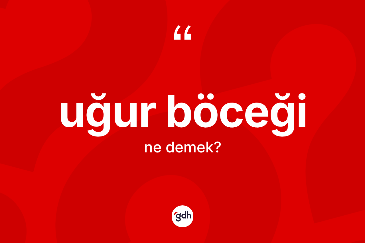 Uğur böceği kelimesinin tanımı nedir?