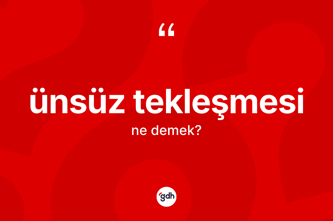 Ünsüz tekleşmesi nedir?