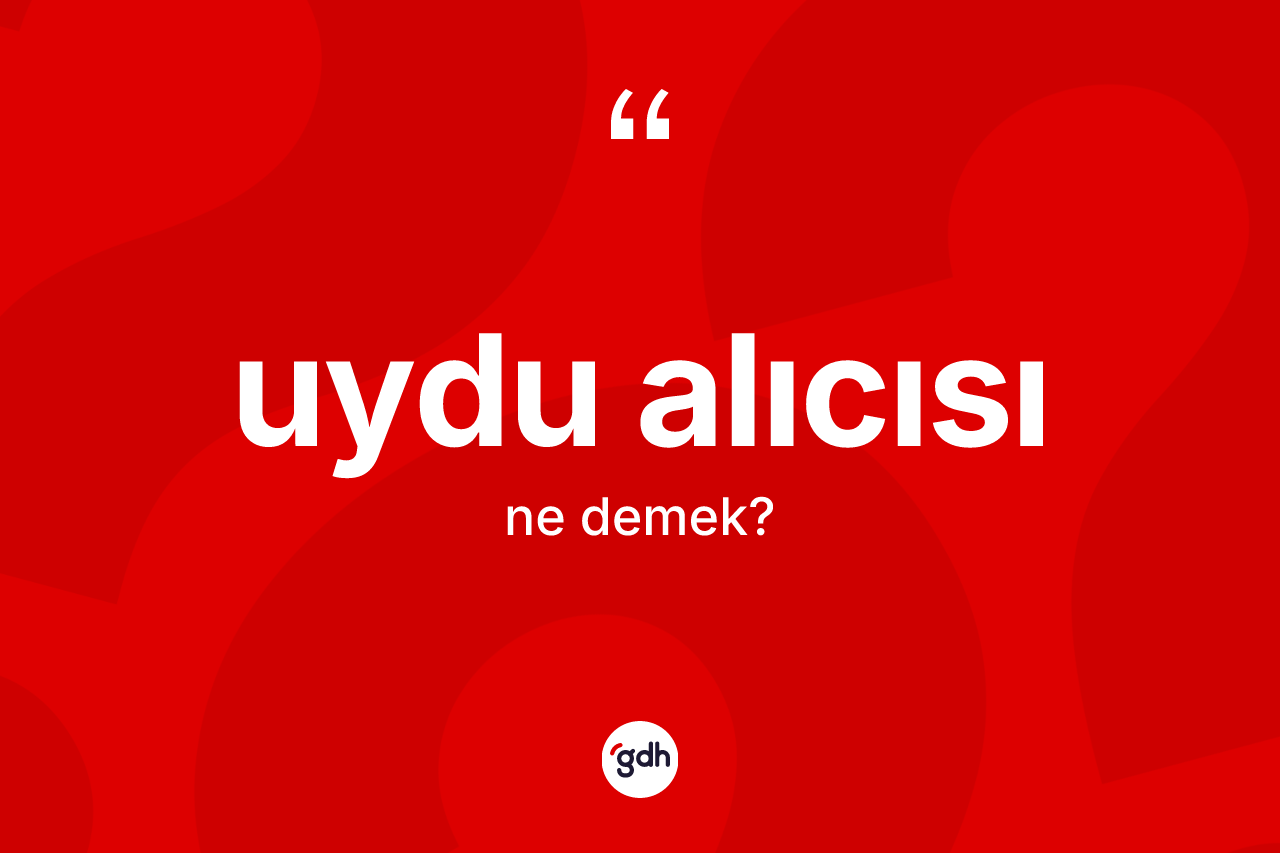 Uydu alıcısı kelimesinin sözlükteki tanımı nedir?