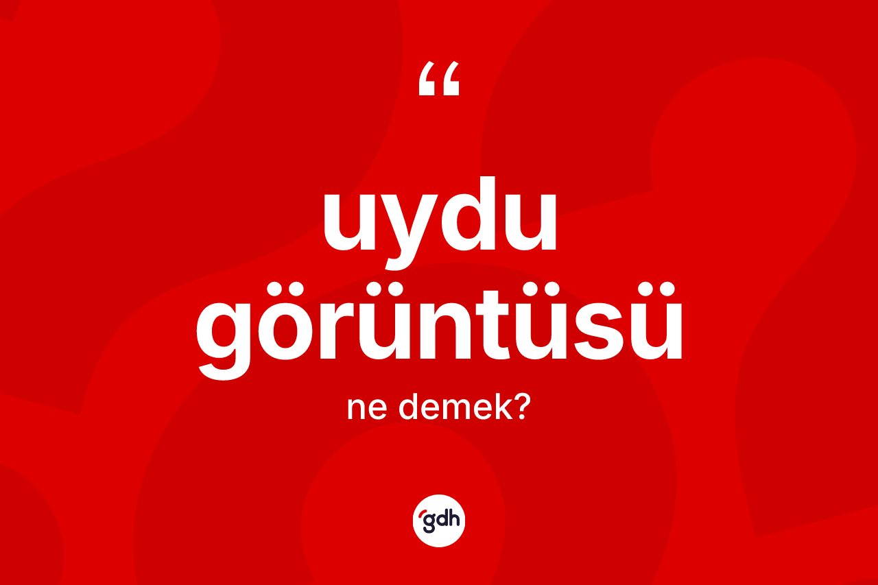 Uydu görüntüsü kelimesinin sözlükteki tanımı nedir?