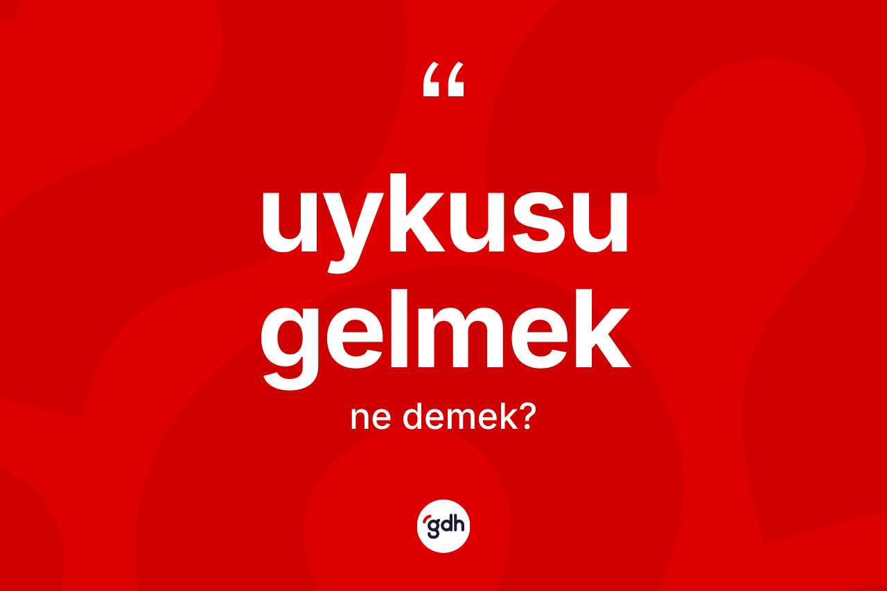 Uykusu gelmek ifadesinin kısaca tanımı nedir?