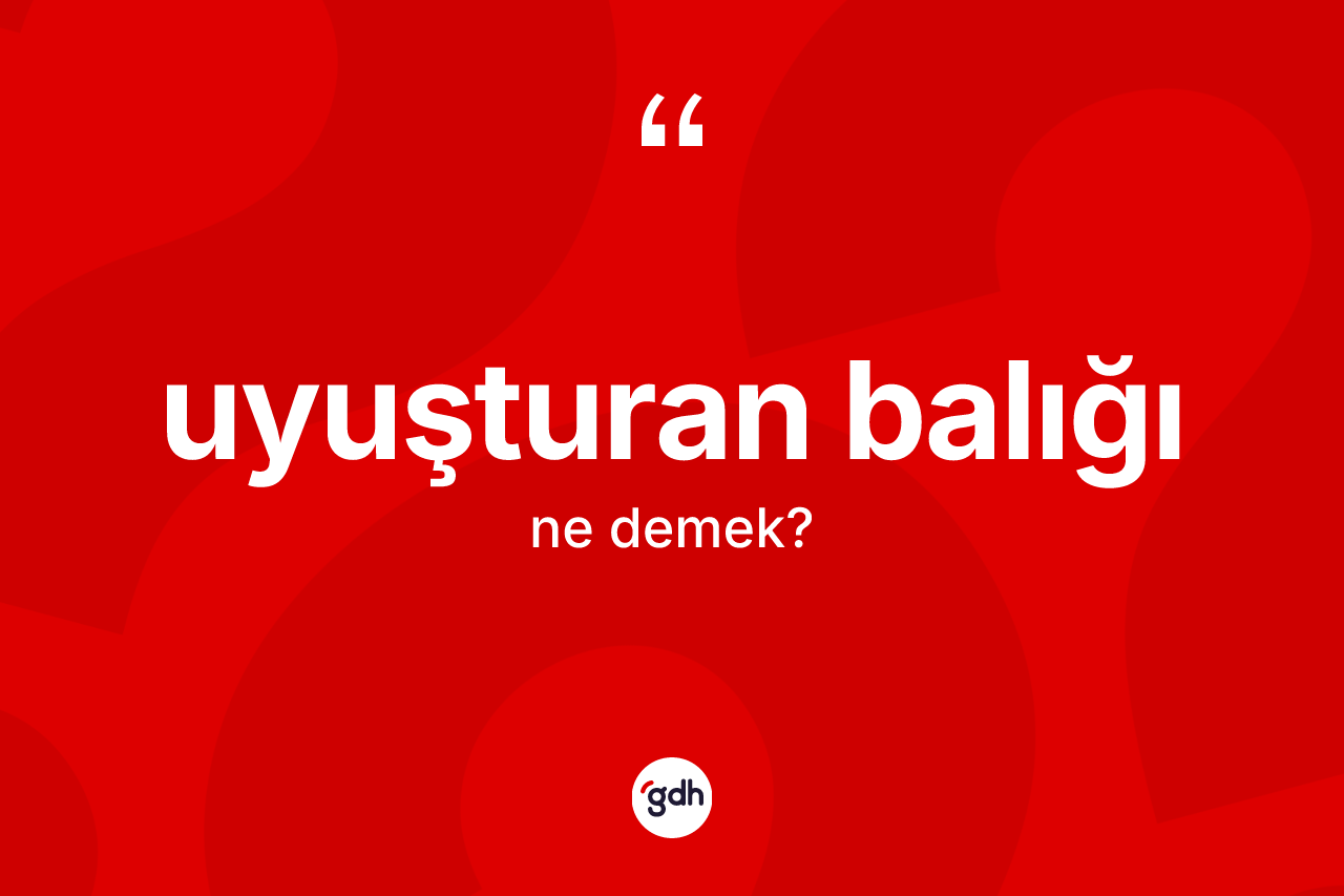 Uyuşturan balığı kelimesi nedir?