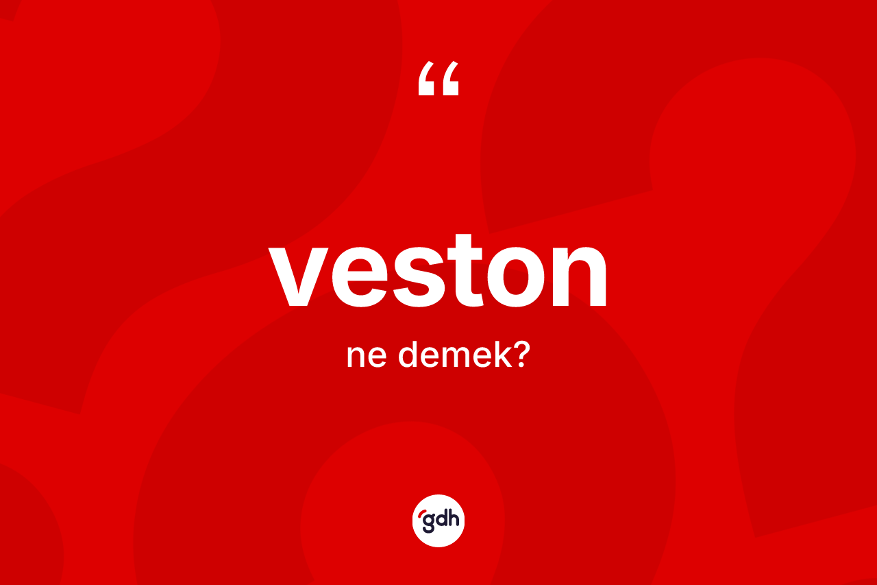 Veston ne demek?